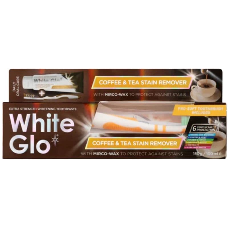 WHITE GLO Toothpaste Coffee & Tea Drinkers Formula Whitening - 100ml