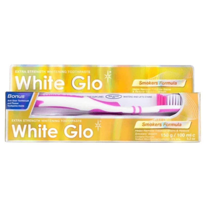 WHITE GLO Toothpaste Smokers Formula Whitening Toothpaste - 100ml