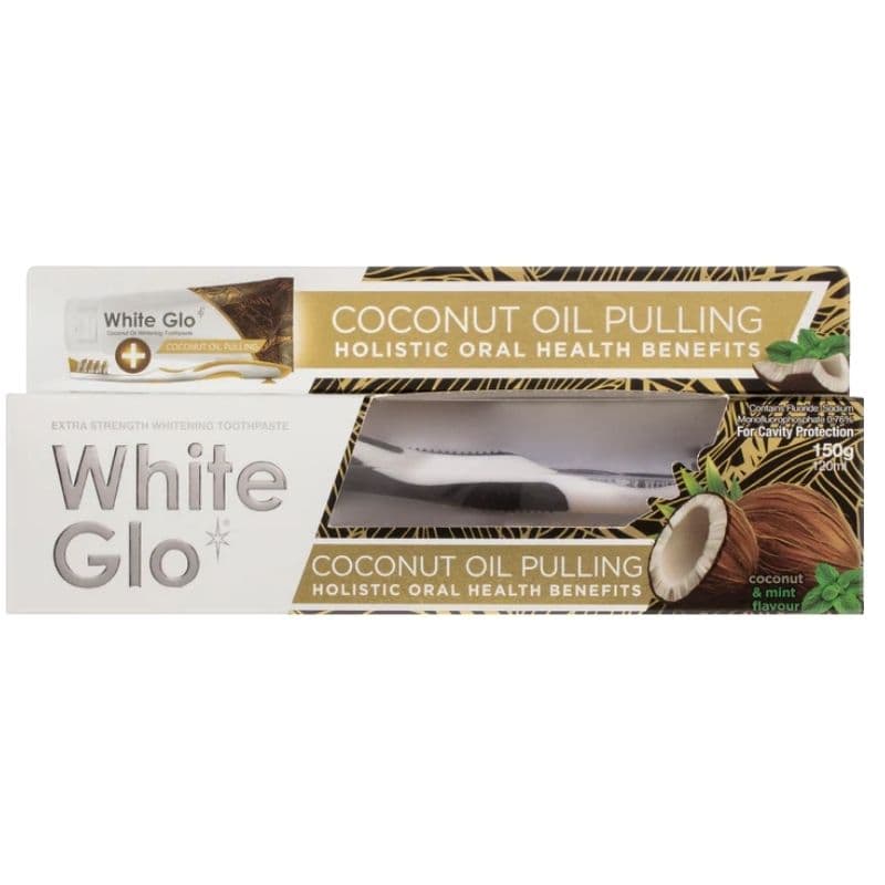 WHITE GLO Toothpaste Coconut Oil Whitening - 120ml