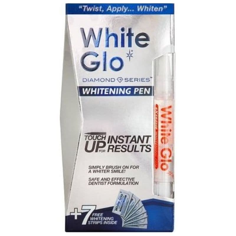 WHITE GLO Whitening Pen + 7 Whitening Strips