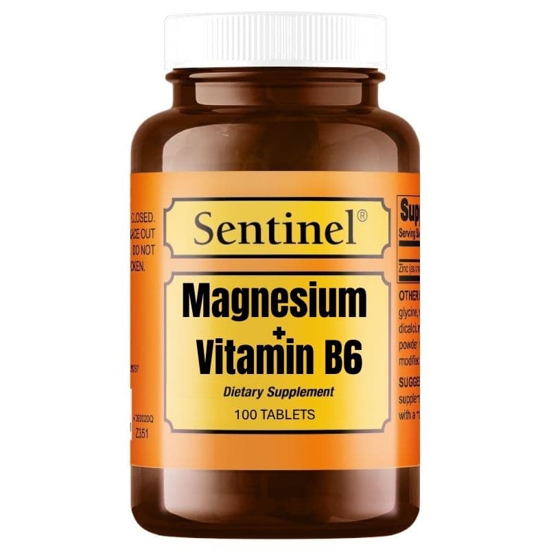 SENTINEL Magnesium + Vitamin B6 - 100 Tablets