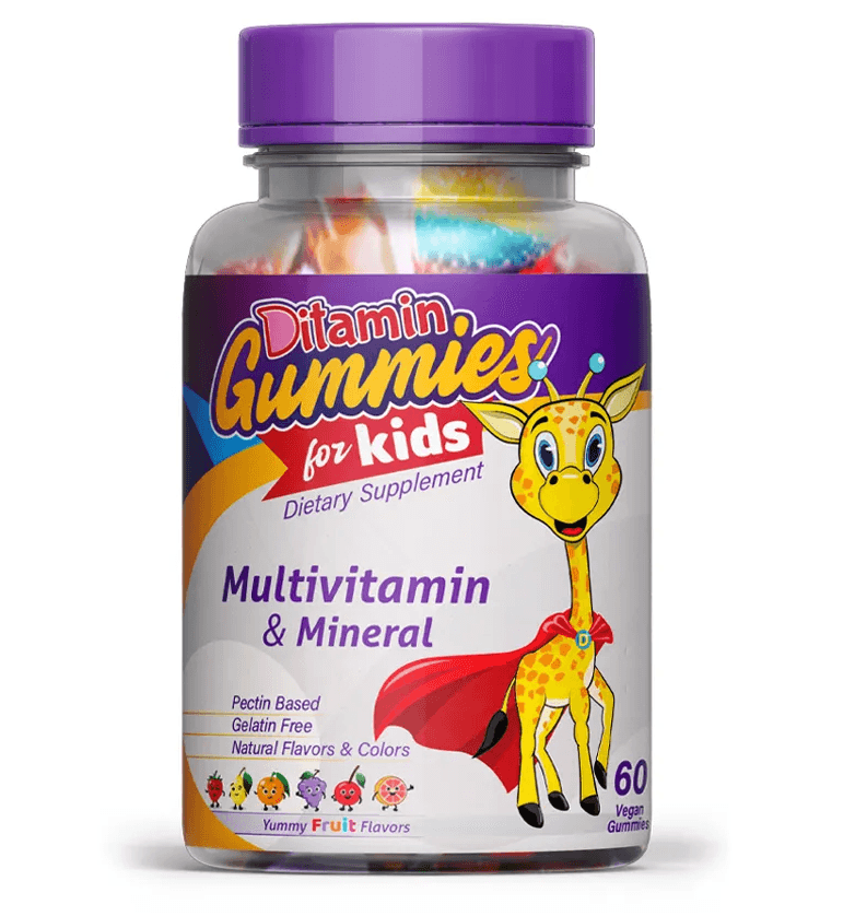 DITAMIN Gummies for Kids Multivitamin & Mineral - 60 Pieces UPC113