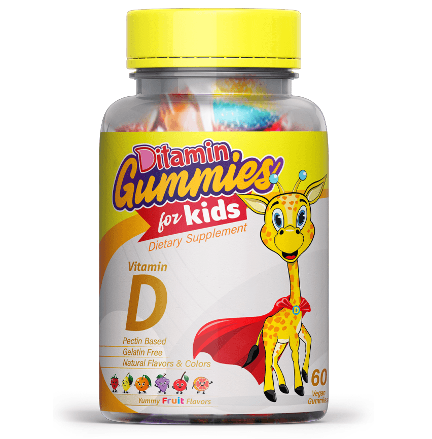 DITAMIN Gummies for Kids Vitamin D - 60 Pieces UPC114