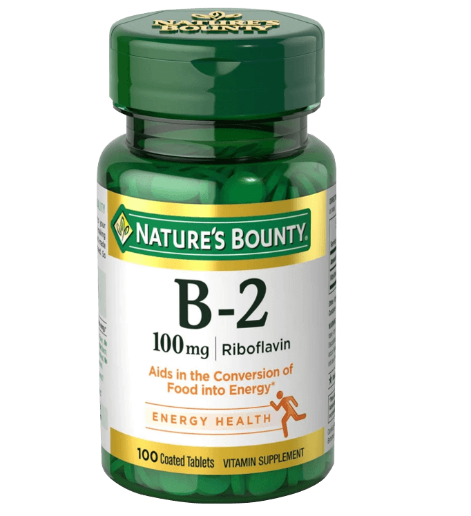 NATURES BOUNTY Vitamin B2 100mg - 100 Tablets
