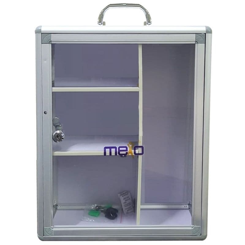 First Aid Metal Empty Box 100 Pax Large 35X14X42cm MEXO 132699