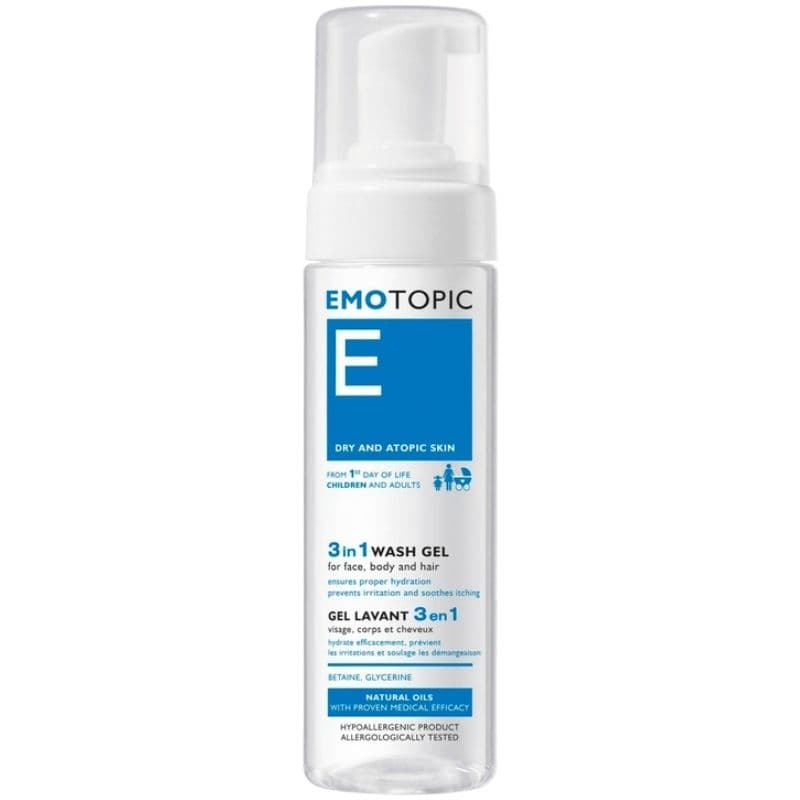 PHARMACERIS Emotopic 3-In-1 Face Body & Hair Wash Gel - 200ml 10125