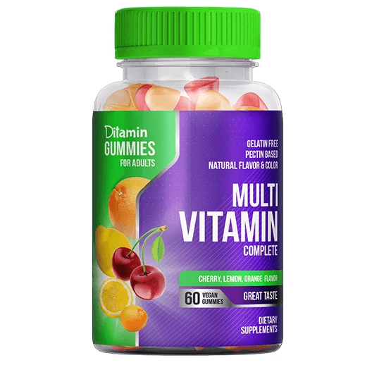 DITAMIN Gummies for Adult Multivitamin - 60 Pieces UPC118