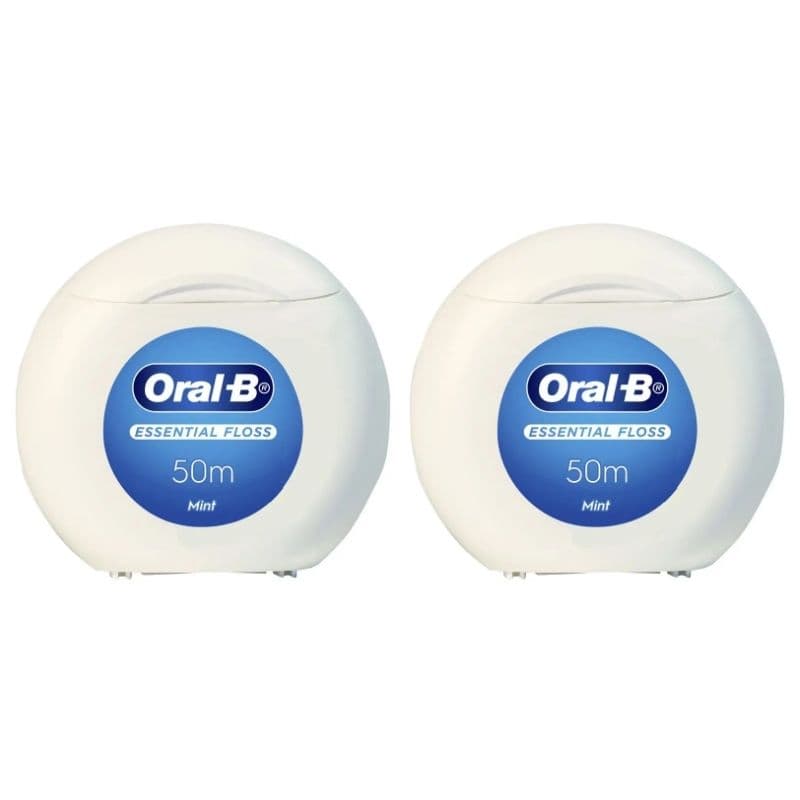 ORAL-B Essential Floss Waxed Mint Flavour 2 X 50m 19900