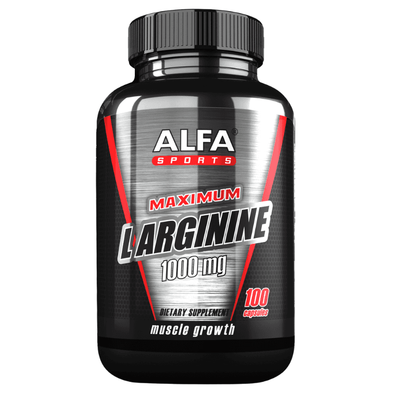 ALFA Sports Maximum L Arginine 1000mg - 100 Capsules