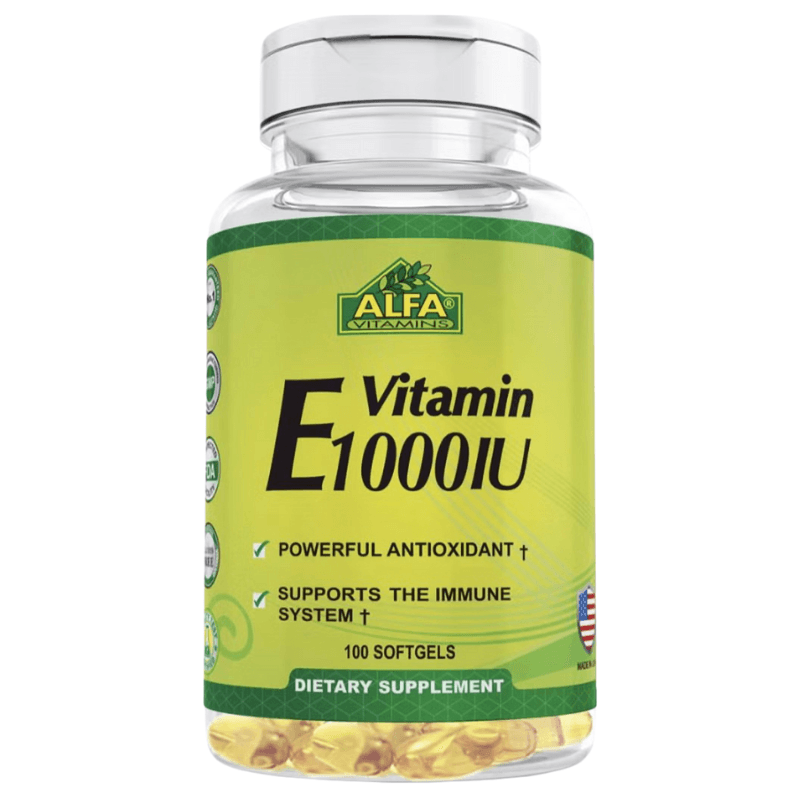 ALFA Vitamin E 1000IU - 100 Softgels