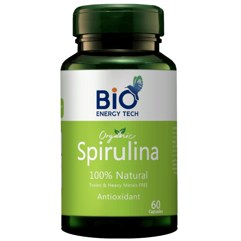 BIOENERGYTECH Organic Spirulina - 60 Capsules