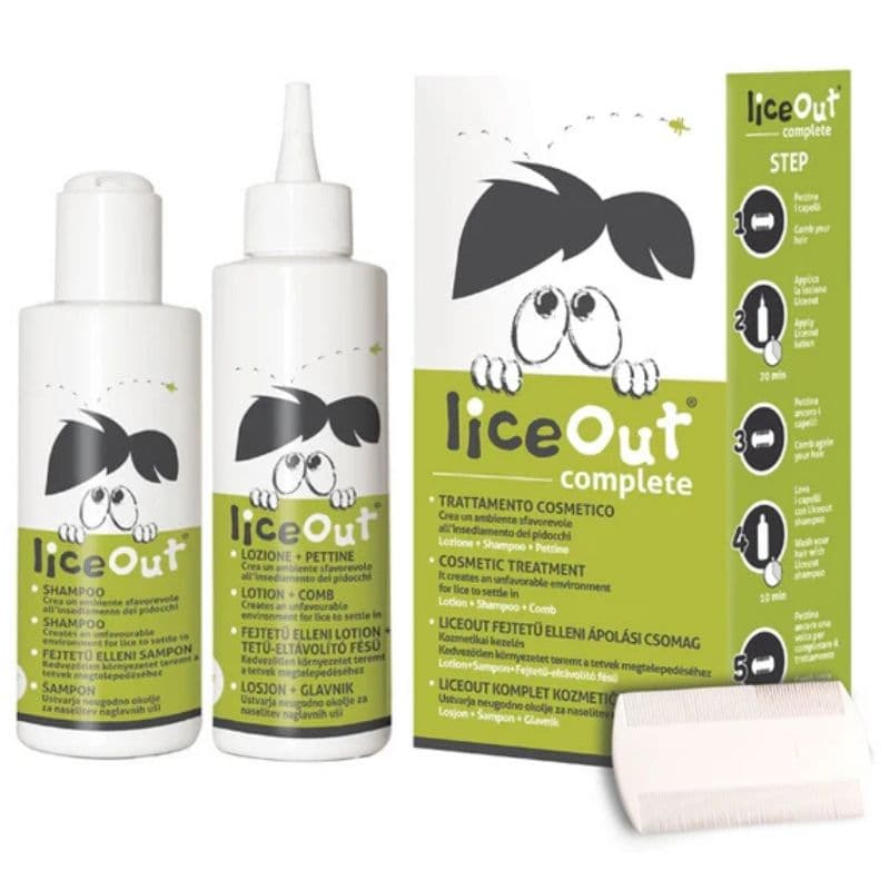 LICEOUT Anti-Lice Complete Kit - Lotion + Shampoo + Comb