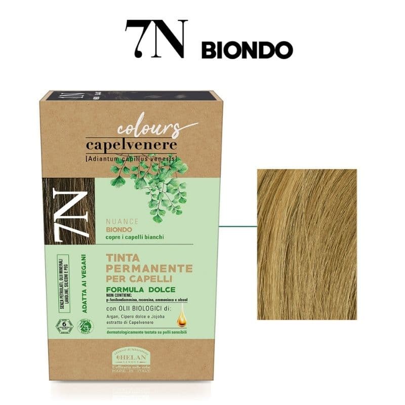 CAPELVENERE Permanent Hair Dye - Color Blond 7N - WS 19828