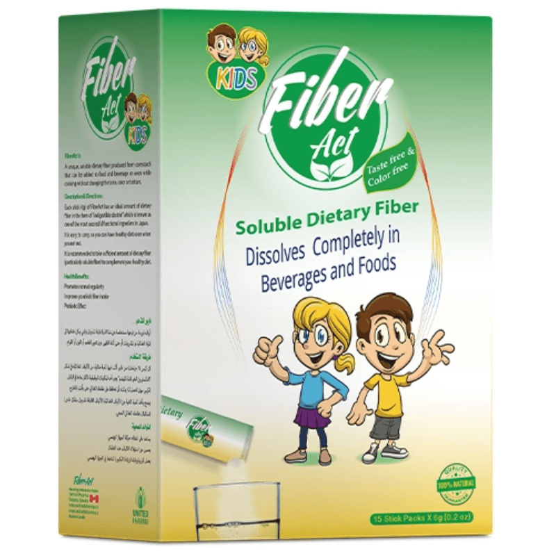 FIBER ACT Kids Soluble Dietary Fiber - 15 X 6g Sticks