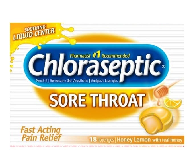 CHLORASEPTIC Honey Lemon Sore Throat - 18 Lozenges