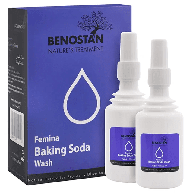 BENOSTAN Femina Baking Soda Wash - 2 Containers x 150ml
