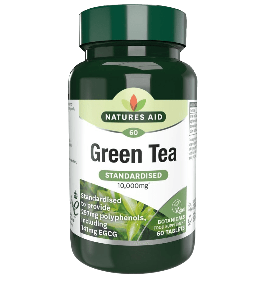 NATURES AID Green Tea 10000mg - 60 Tablets