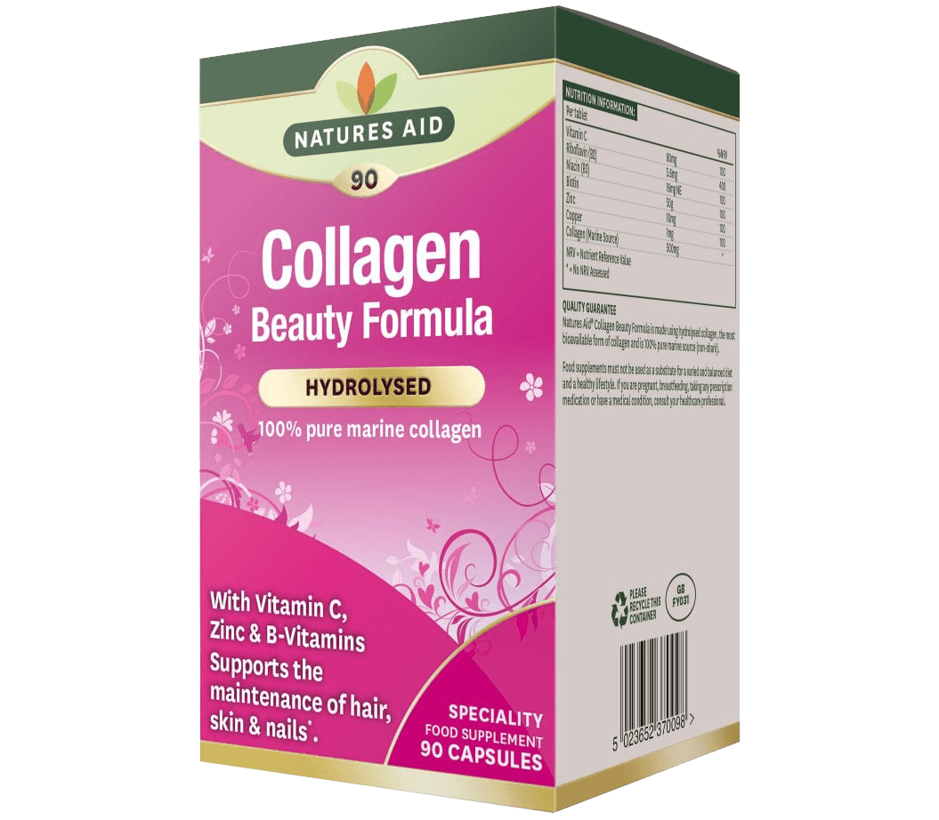 NATURES AID Collagen Beauty Formula - 90 Capsules