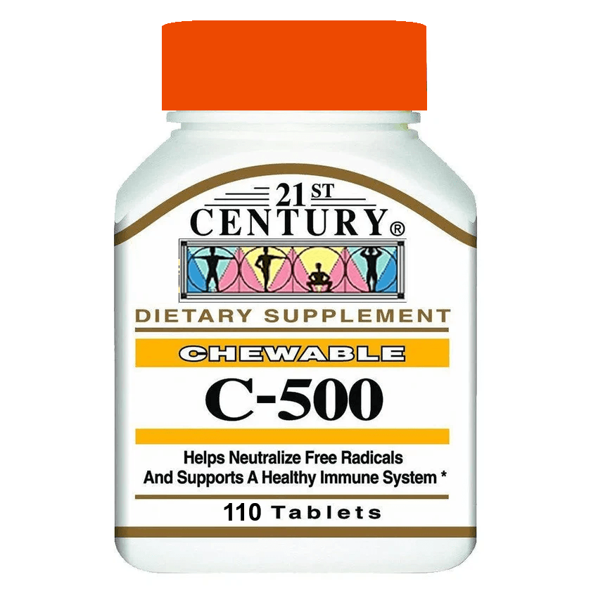21st CENTURY Vitamin C 500mg Chewable - 110 Tablets