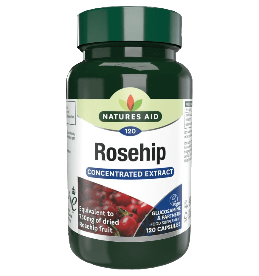 NATURES AID Rose Hips 750mg - 120 Capsules