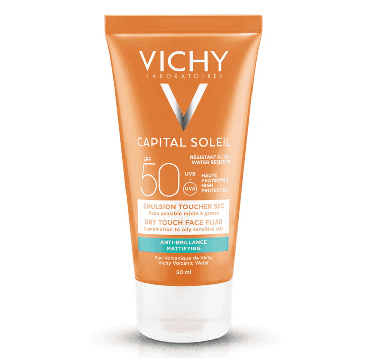 VICHY SPF50+ Capital Soleil Dry Touch Protective Sun Fluid - 50ml Fm4080