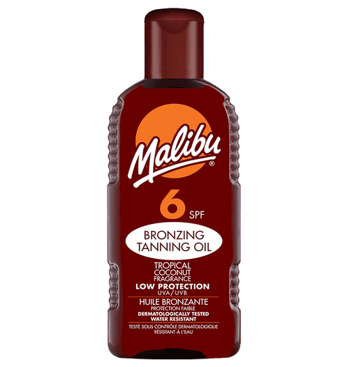 MALIBU SPF6 Bronzing Tanning Oil - 200ml 13529