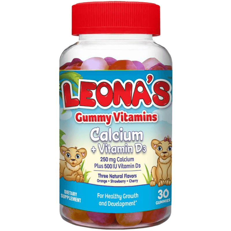 LEONAS Gummy Calcium + Vitamin D3 - 30 Pieces