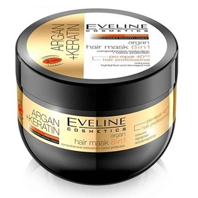 EVELINE Argan Keratin 8-In-1 Hair Mask - 300ml 66417