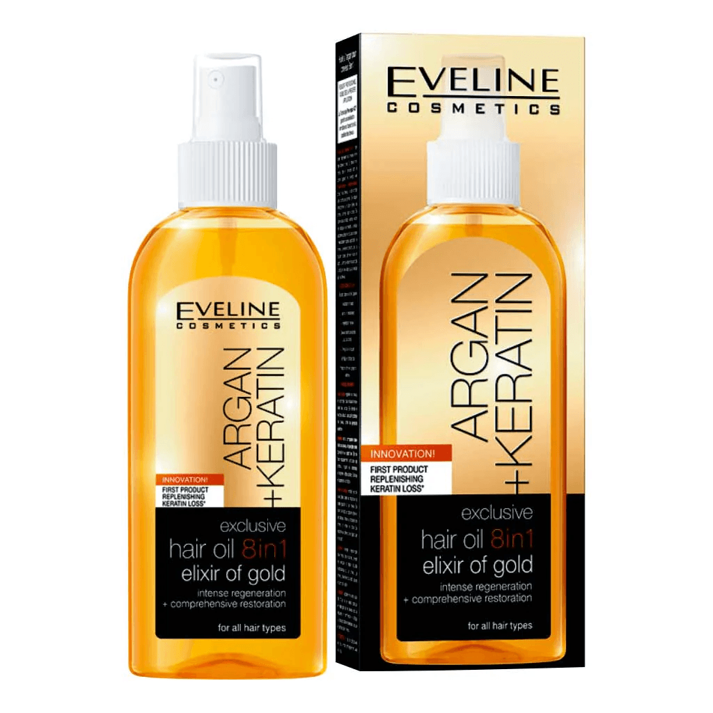 EVELINE Argan Keratin 8-In-1 Hair Oil - 150ml 64195