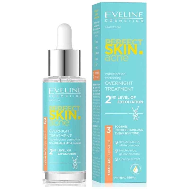 EVELINE Perfect Skin ACNE Overnight - 2nd Level Exfoliation - 30ml 69301